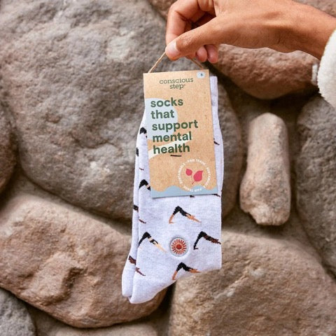 Socks that Support Mental Health-yoga (3 pack)